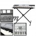 XtremepowerUS Electronic Piano 61 Key Music Piano Keyboard LCD Display with X Stand   